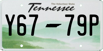 TN license plate Y6779P