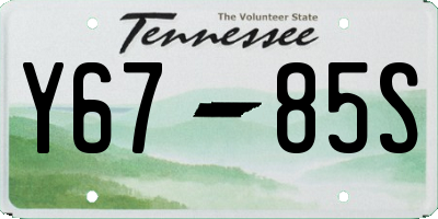 TN license plate Y6785S