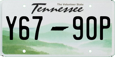 TN license plate Y6790P