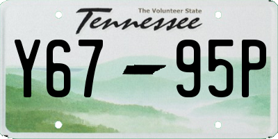 TN license plate Y6795P