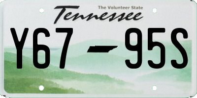 TN license plate Y6795S