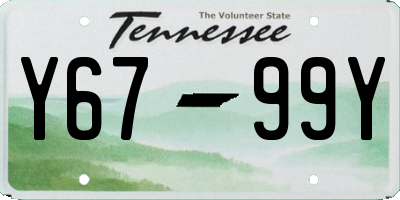 TN license plate Y6799Y