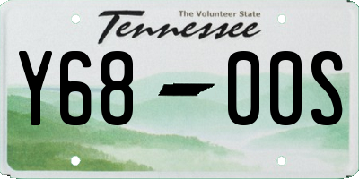 TN license plate Y6800S