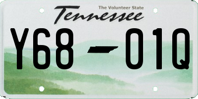 TN license plate Y6801Q