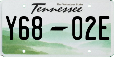 TN license plate Y6802E