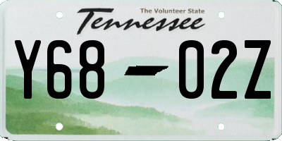 TN license plate Y6802Z