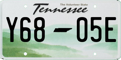 TN license plate Y6805E