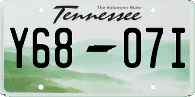 TN license plate Y6807I