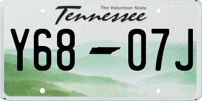 TN license plate Y6807J