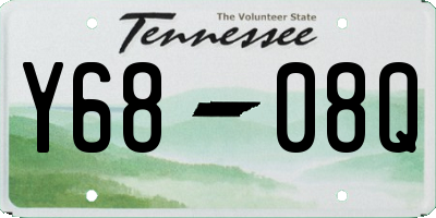 TN license plate Y6808Q