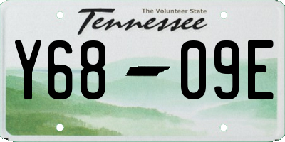 TN license plate Y6809E