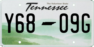 TN license plate Y6809G