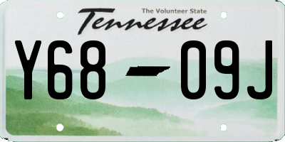 TN license plate Y6809J
