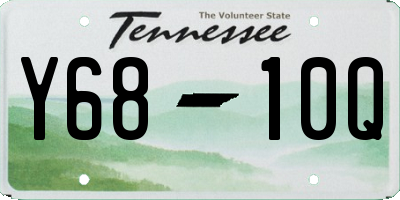 TN license plate Y6810Q