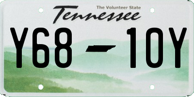 TN license plate Y6810Y
