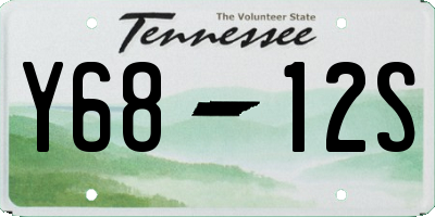 TN license plate Y6812S