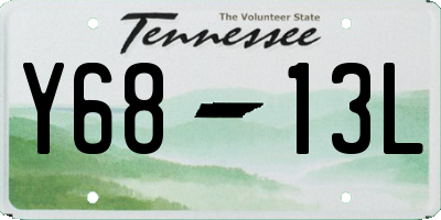 TN license plate Y6813L