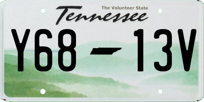 TN license plate Y6813V