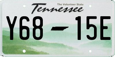 TN license plate Y6815E