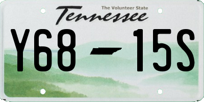TN license plate Y6815S