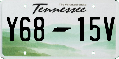 TN license plate Y6815V