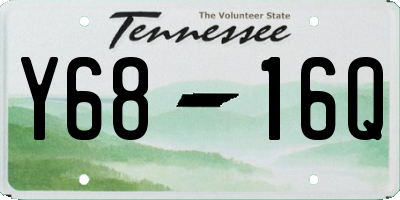 TN license plate Y6816Q