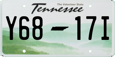 TN license plate Y6817I