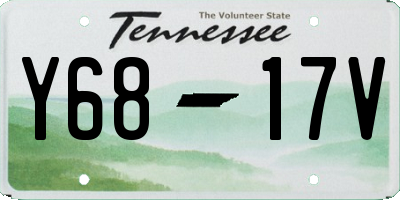 TN license plate Y6817V