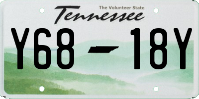 TN license plate Y6818Y