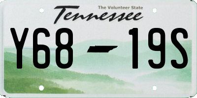 TN license plate Y6819S