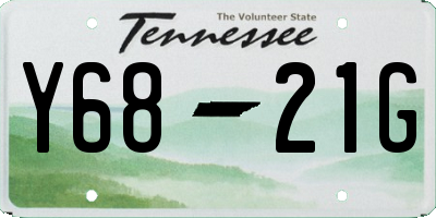 TN license plate Y6821G