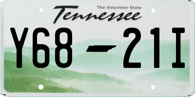 TN license plate Y6821I