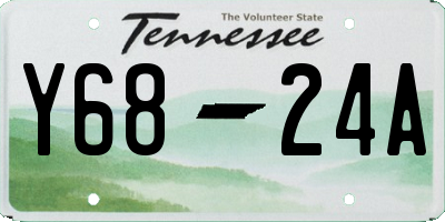 TN license plate Y6824A