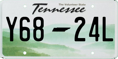 TN license plate Y6824L