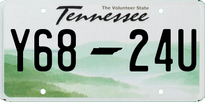 TN license plate Y6824U