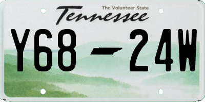 TN license plate Y6824W