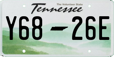 TN license plate Y6826E