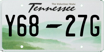 TN license plate Y6827G