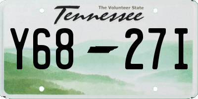 TN license plate Y6827I