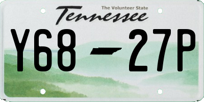 TN license plate Y6827P