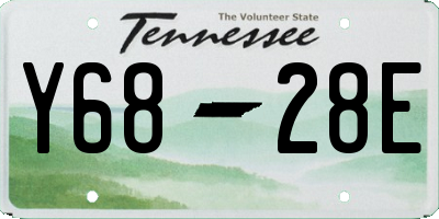 TN license plate Y6828E