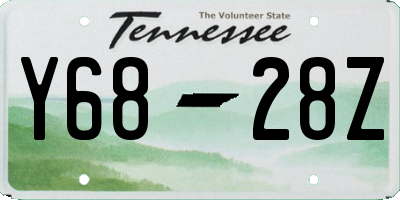 TN license plate Y6828Z