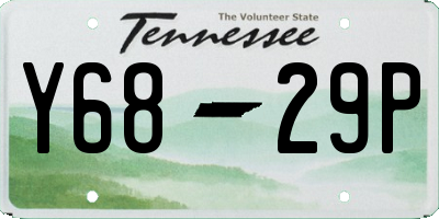 TN license plate Y6829P