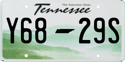 TN license plate Y6829S