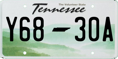 TN license plate Y6830A
