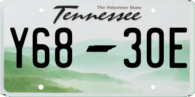 TN license plate Y6830E