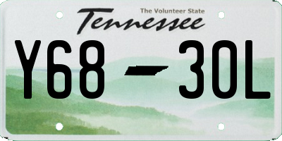 TN license plate Y6830L