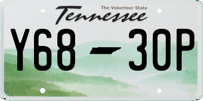 TN license plate Y6830P