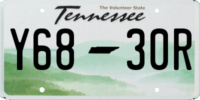 TN license plate Y6830R
