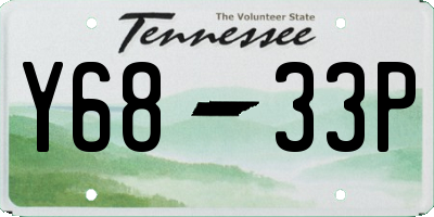 TN license plate Y6833P